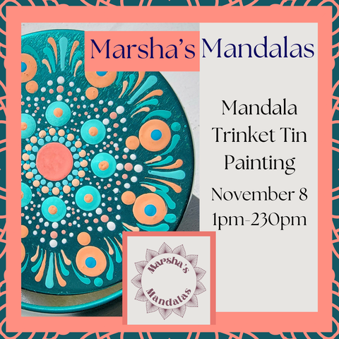 Marsha's Mandalas Trinket Tin Painting