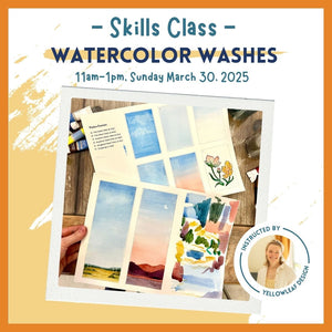 Watercolor Washes Skills Class with YellowLeaf Designs