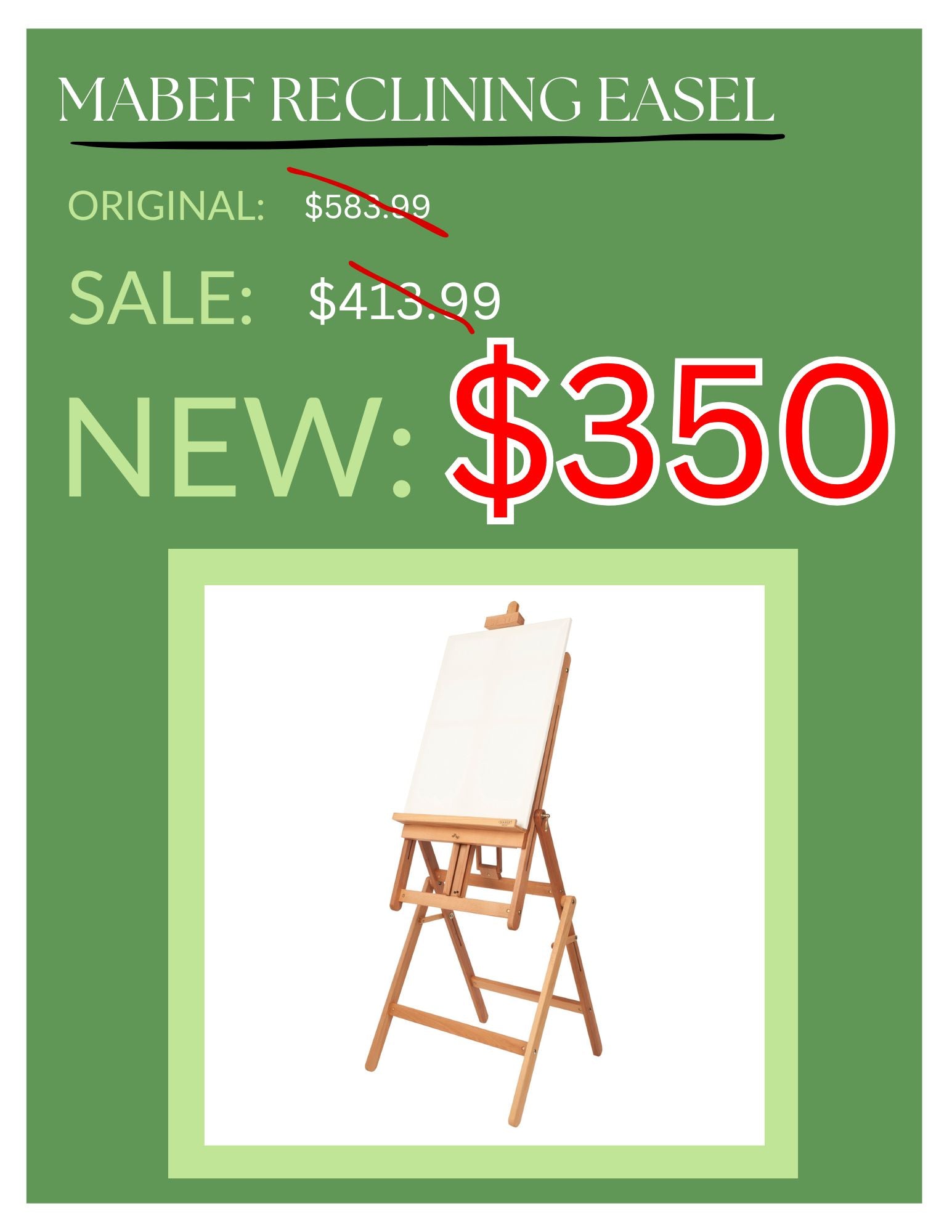 Mabef Reclining Easel