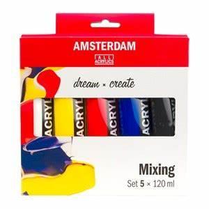 AMSTERDAM ACRYLIC 5 COLOR MIXING SET