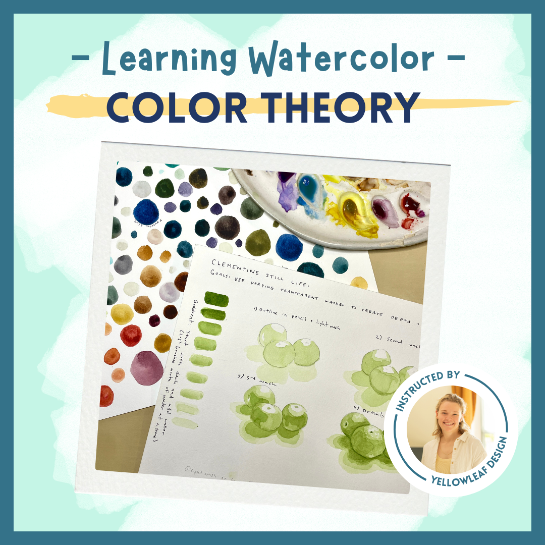 YELLOW LEAD DESIGN WATERCOLOR (JULY 9)