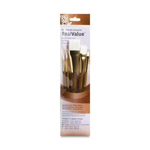 PRINCETON REAL VALUE WHITE TAKLON 5 PACK BRUSHES 9144