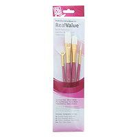 PRINCETON REAL VALUE BRUSH SET 9182 WHITE TAKLON 4 PACK