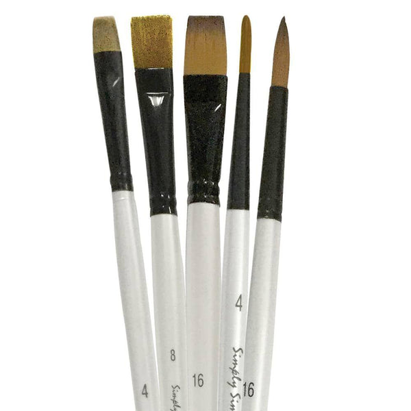 SIMPLY SIMMONS SYNTHETIC LONG HANDLE 5 BRUSH SET – C.C. Lowell