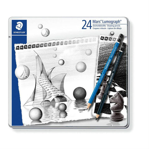 STAEDTLER LUMOGRAPH PENCILS SET OF 24