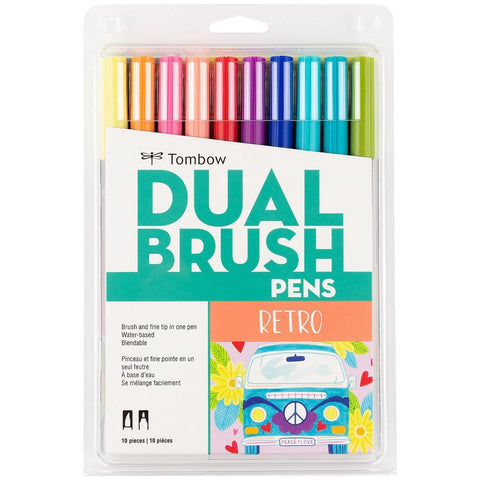 TOMBOW DUAL BRUSH PENS-RETRO SET